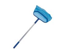 SIXRUN Set di Strumenti per la Pulizia della Piscina, Kit Professionale per la Manutenzione della Piscina con Rete per Foglie per Acque Profonde e 4 Pali Regolabili per Fondo e Pareti