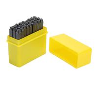 SIXRUN Set di Timbri in Metallo Resistente con Lettere Dalla A Alla Z in Custodia di Plastica per Impronte Chiare e Precise su Oggetti in Metallo e Legno