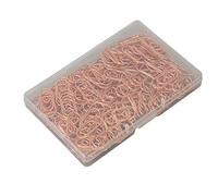 SIXRUN Simpatiche Graffette a Forma di Cuore Organizzano File per Family Office School Metal 150 Pezzi (Oro rosa)