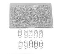 SIXRUN Simpatiche Graffette a Forma di Cuore Organizzano File per Family Office School Metal 150 Pezzi (SILVER)