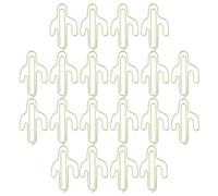 SIXRUN Simpatico Set di Graffette Dorate a Forma di per L'organizzazione e la Classificazione dei File, Mini Forniture per Ufficio da 20 Pezzi per gli Amanti della Cancelleria