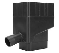 SIXRUN Sistema di Raccolta dell'Acqua Piovana Design Universale Efficiente Deviatore dell'Acqua per Prato e Giardino Tubo da 40 Pollici Incluso (Black)