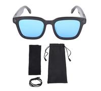 SIXRUN Smart Glasses, Occhiali con Suono Open Ear e Traduzione AI, Interpretazione Simultanea Multilingue per Conferenze e Viaggi (BLUE)