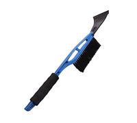 SIXRUN Spazzola da Neve 2 in 1 con Raschietto per Ghiaccio e Spatola Spazzola da Neve Raschietto per Ghiaccio Combo ABS Plastica Ad Alta Resistenza Impugnatura in Schiuma EVA Antigelo (blu)
