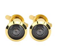 SIXRUN Spioncino per Porta Domestica Antifurto da 220 Gradi per Sicurezza e Protezione, Set di Spioncino per Porta Domestica in Lega di Zinco da 2 Pezzi per Porte in Legno o Metallo (#3)