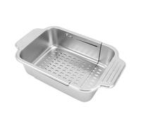 SIXRUN Stabile Scolapiatti Espandibile in Acciaio Inossidabile per L'organizzazione del Bancone della