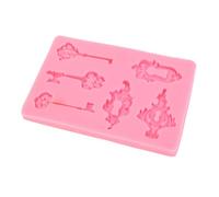 SIXRUN Stampo in Silicone Chiave e Scheletro, Stampo di Fondente Chiave Vintage, in Silicone Scheletro, per Decorazione di Torte e Cioccolatini con Feste a Tema,