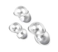 SIXRUN Stampo per Bombe da Bagno, Stampo per Torte Fai-da-te in Lega di Alluminio con Pellicola Protettiva, Facile da Pulire e Sformare per Realizzare Bombe da Bagno e Saponi (#4)