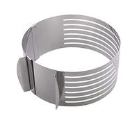 SIXRUN Tagliatorta Telescopico, Anello per Torta Regolabile in Acciaio Inossidabile, da 16 a 20 Cm per Progetti di Mousse e Cottura al Forno (Come Mostrato)