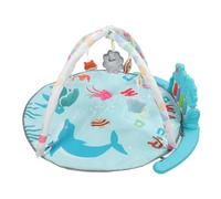 SIXRUN Tappetino da Gioco per Palestra per Bambini Morbido e Confortevole, Tappetino per L'educazione Precoce Delicato Sulla Pelle con Rastrelliera per Esercizi 2 in 1, Ideale per il Tempo Sulla