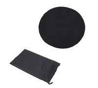 SIXRUN Tappetino per Braciere Rotondo, Tessuto Ignifugo in Fibra di Vetro Premium, Ignifugo, a Prova di Alte Temperature con Rivestimento in Silicone, Olio (120x120 cm/47,2x47,2 Pollici)