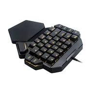 SIXRUN Tastiera da Gioco, Tastiera Meccanica, Luce Nera RGB Portatile Senza Driver con una Sola Mano per 2000/ XP/ME/Vista/Win7/Win8/WIN10