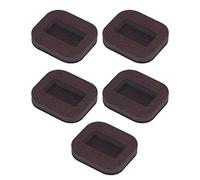 SIXRUN Tazza per Rotelle in Feltro Tazza Rettangolare per Rotelle per Mobili 5 Pezzi Feltro più Cuscinetti per Ruote Concave in EVA 8 X 7 X 2 Cm per Sedia da Ufficio Divano Letto su Pavimenti in (#2)