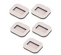 SIXRUN Tazza per Rotelle in Feltro Tazza Rettangolare per Rotelle per Mobili 5 Pezzi Feltro più Cuscinetti per Ruote Concave in EVA 8 X 7 X 2 Cm per Sedia da Ufficio Divano Letto su Pavimenti in (#1)