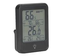 SIXRUN Termometro Igrometro Digitale Professionale Display LCD Trasparente per Camera Ufficio Asilo Nido Bagno [Ampia Applicazione] ABS 3,1x2,3 Pollici