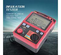 SIXRUN Tester Isolamento Digitale 5000V Alta Precisione, per Impianti | Dispone di display retroilluminato, test tensione DC/AC, calcolo dell\'indice di polarizzazione, accessori inclusi