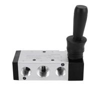 SIXRUN Valvola Push-pull Pneumatica a 5 Vie e 2 Posizioni, Valvola di Controllo Dell'aria a Leva Manuale, Ad Azione Diretta, con Porte NPT da 3/8 Pollici per Sistemi Pneumatici