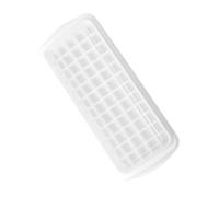 SIXRUN Vassoio per Cubetti di Ghiaccio Portatile Che Pressa lo Stampo per Ghiaccio in Silicone con Coperchio per Verde Esterno