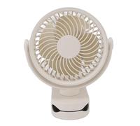 SIXRUN Ventilatore a Clip, Piccolo Ventilatore Ricaricabile in ABS con Clip, USB Tipo C 2000mAh 4 velocità Girevole a 360° Flusso d'aria Silenzioso per Scrivania Letto Ufficio Dormitorio Viaggi