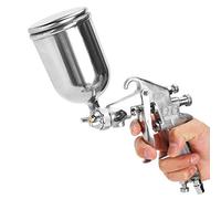 SIXRUN Verniciatore in Alluminio, Strumento Spray Portatile Compatto per | Imbuto da 400 Ml per Ritocchi in Piccole Aree, Design Leggero da 18,8 Oz, Superficie Lucidata Presa Confortevole