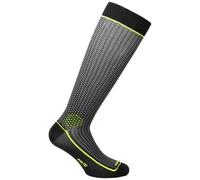 Sixs calza termica long 2 - Black carbon Yellow fluo 40/43