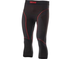 Sixs leggings termico 3/4 BlazeFit PNCW CU - Black/Red 3XL-4XL