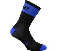 Sixs Logo, calzini unisex 40/43 female Nero/Blu