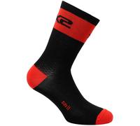 Sixs Logo, calzini unisex 40/43 female Nero/Rosso