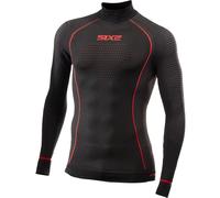 Maglia Tecnica Termica Lupetto Unisex Sixs TS3W-CU Nero Rosso M-L