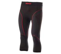 Pantaloni 3/4 Intimi Tecnici Termici Unisex Sixs PNCW-CU Nero Rosso XS-S