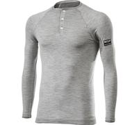 Sixs Serafino Merino, camicia funzionale a maniche lunghe unisex L/XL female Grigio Chiaro