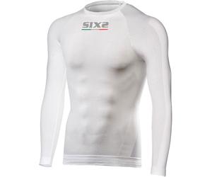 Sixs TS2, camicia funzionale a maniche lunghe unisex 3XL/4XL unisex Bianco
