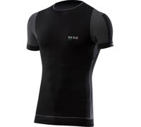 Sixs TS7, camicia funzionale a maniche corte unisex 3XL/4XL female Nero/Grigio Scuro