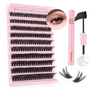 Sixstarhair Ciuffetti Ciglia Finte Kit Ciglia Extension 60D Volume Lash Clusters