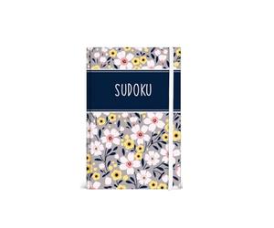 Sixstore A6 Pocket Floral Sudoku Challenge Puzzle Book, dimensioni 15 x 10,5 cm con elastico