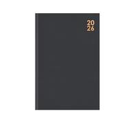 Sixstore Agenda 2026, formato A4, visualizzazione settimanale, colore alla moda, formato A4, con nastro segnalibro, nero