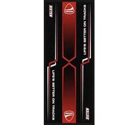 SIXTEN - Tappeto moto per Ducati 95 x 240 cm, per paddock e garage, lavabile ed ecologico, ideale come regalo per moto