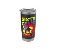 Sixth Grade Vibes Back To School Teacher Student Tie Dye Bicchiere termico in acciaio inox doppia parete