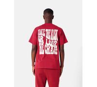 Sixth June - T-shirt a maniche corte color bordeaux con stampa Take the Risk-Rosso M