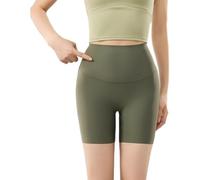 Sixth Pandas Shapewear, Sixthpandas Seamless Shaper Shorts, Tummy Flattening, No Roll-Down Waist, Seamless Invisibility (Green,M)