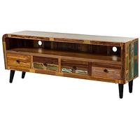 SIXTIES #119 Mobile TV in legno riciclato - laccato / multicolore 180x45x70