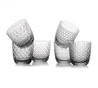IVV Set 6 Bicchieri Sixties Trasparenti 31 cl Ottiche Assortite