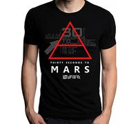 Sixtion 30 Thirty Seconds To Mars Glyphic Symbol Logo Men's T-Shirt Small
