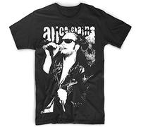 Sixtion Men's Layne Staley Sing Alice in Chains T-Shirt Black Large