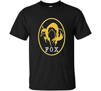 Sixtion Men's Metal Gear Solid Fox Hound Short Sleeve Tshirt Black M