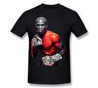 Sixtion PASSIONC Men's Floyd Mayweather Jr T-Shirt Black Large