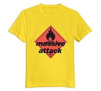 Sixtion Soulya Men's Massive Attack Blue Lines Hip Pop Cotton T Shirt Size US White Medium