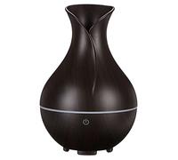 SIXTOL Bloom Aroma difuzer 200 ml | Umidificatore ad ultrasuoni | per umidificare e profumare casa, camera da letto, ufficio | aromaterapia | per oli essenziali (legno scuro)