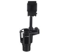 SIXTOL CAR CUP HOLDER 2 | Portabicchieri Doppio e Supporto Smartphone compatibile con Auto | Base Regolabile e Braccio Orientabile
