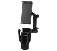 SIXTOL CAR CUP HOLDER 3 | Portabicchieri multifunzionale con supporto per smartphone | Accessorio auto regolabile e stabile